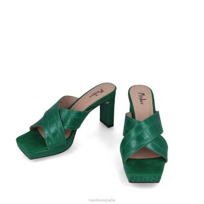 Menbur mujer bajo 204L3512 zapato casual elegante verde