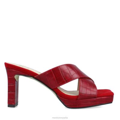 Menbur mujer bajo 204L3513 zapato casual elegante rojo