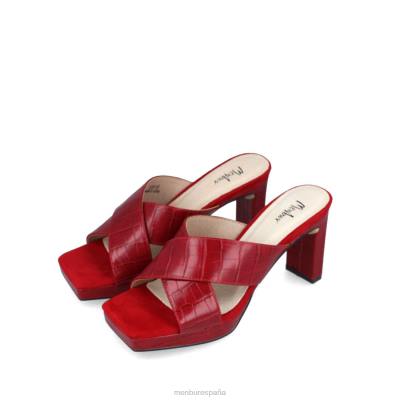 Menbur mujer bajo 204L3513 zapato casual elegante rojo