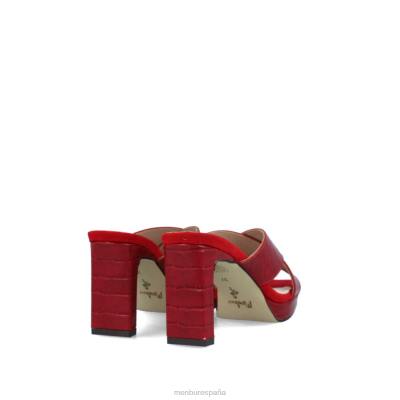 Menbur mujer bajo 204L3513 zapato casual elegante rojo