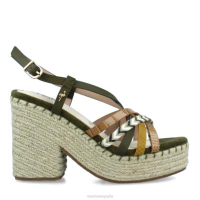 Menbur mujer balmuccia 204L3100 zapato casual elegante verde