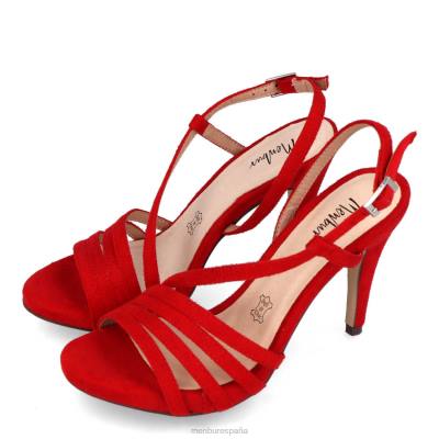 Menbur mujer barete 204L3236 zapato casual elegante rojo