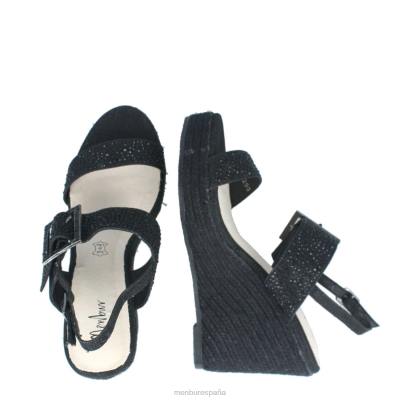 Menbur mujer barlassina 204L471 zapato casual elegante negro