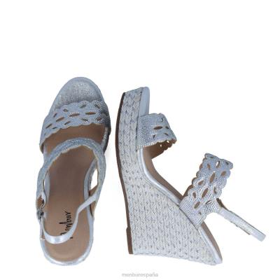 Menbur mujer barlia 204L3570 zapato casual elegante plata