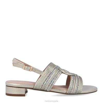 Menbur mujer basiliano 204L3436 zapato casual elegante oro