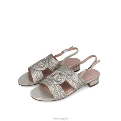 Menbur mujer basiliano 204L3436 zapato casual elegante oro