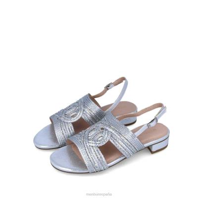 Menbur mujer basiliano 204L3437 zapato casual elegante plata