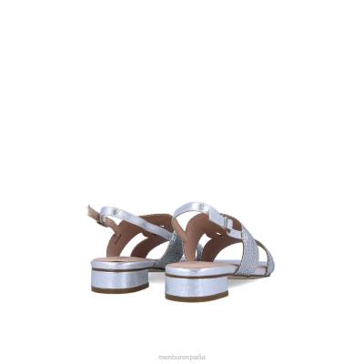 Menbur mujer basiliano 204L3437 zapato casual elegante plata