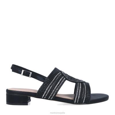 Menbur mujer basiliano 204L437 zapato casual elegante negro