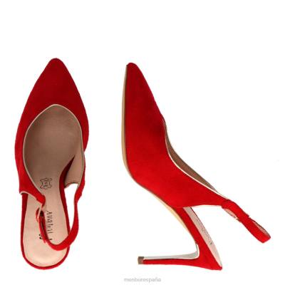 Menbur mujer baveno 204L3347 zapato casual elegante rojo