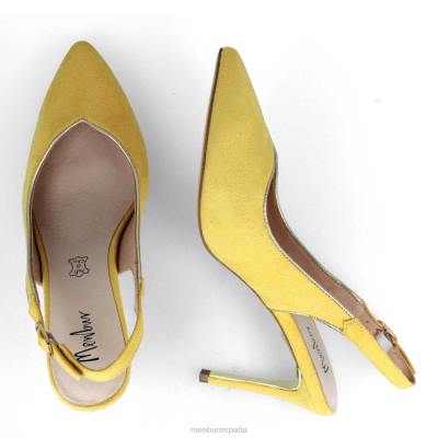 Menbur mujer baveno 204L374 zapato casual elegante amarillo