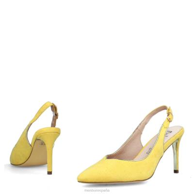 Menbur mujer baveno 204L374 zapato casual elegante amarillo