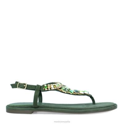 Menbur mujer bazzano 204L3523 zapato casual elegante verde