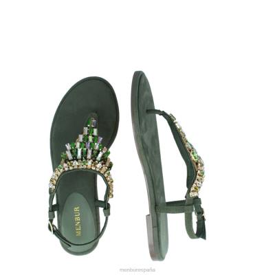 Menbur mujer bazzano 204L3523 zapato casual elegante verde