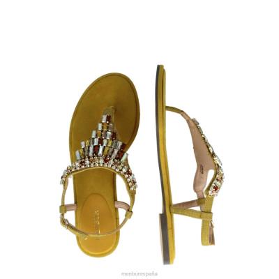 Menbur mujer bazzano 204L3524 zapato casual elegante amarillo