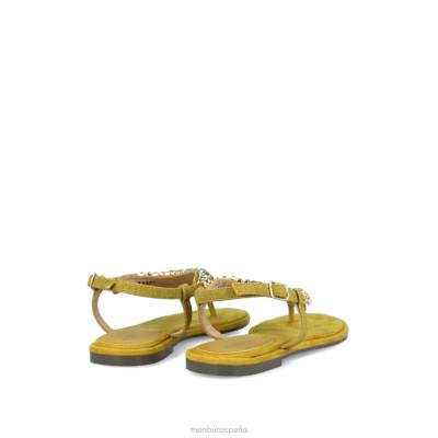 Menbur mujer bazzano 204L3524 zapato casual elegante amarillo