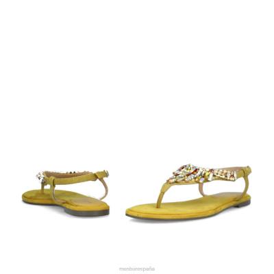 Menbur mujer bazzano 204L3524 zapato casual elegante amarillo