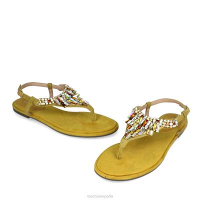 Menbur mujer bazzano 204L3524 zapato casual elegante amarillo