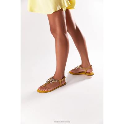 Menbur mujer bazzano 204L3524 zapato casual elegante amarillo