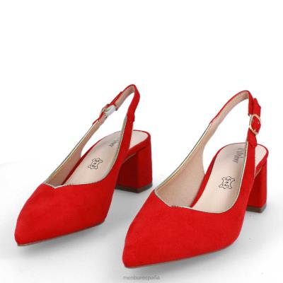 Menbur mujer beinasco 204L228 zapato casual elegante rojo