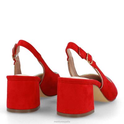 Menbur mujer beinasco 204L228 zapato casual elegante rojo