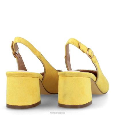 Menbur mujer beinasco 204L3060 zapato casual elegante amarillo