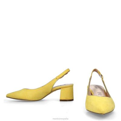 Menbur mujer beinasco 204L3060 zapato casual elegante amarillo