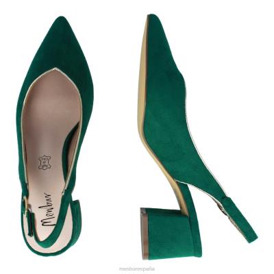 Menbur mujer beinasco 204L3062 zapato casual elegante verde