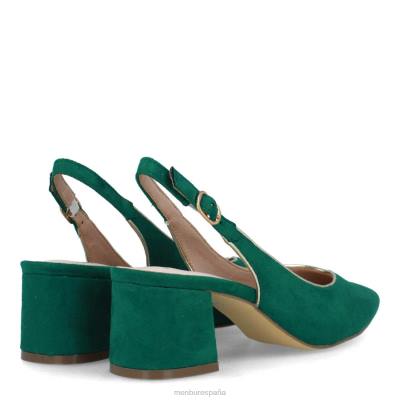 Menbur mujer beinasco 204L3062 zapato casual elegante verde