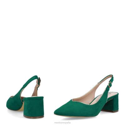 Menbur mujer beinasco 204L3062 zapato casual elegante verde