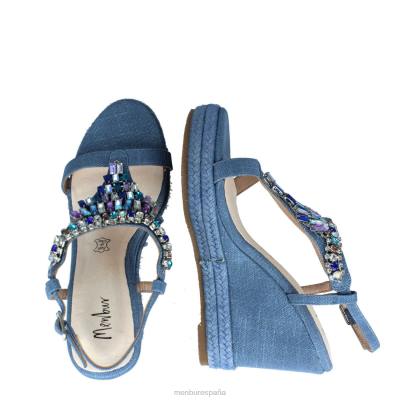 Menbur mujer belladama 204L214 zapato casual elegante azul claro