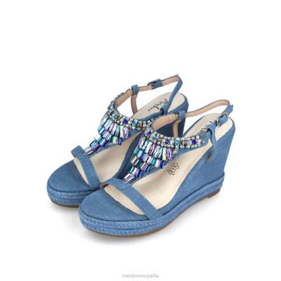 Menbur mujer belladama 204L214 zapato casual elegante azul claro