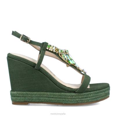 Menbur mujer belladama 204L3040 zapato casual elegante verde