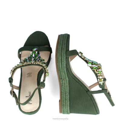 Menbur mujer belladama 204L3040 zapato casual elegante verde