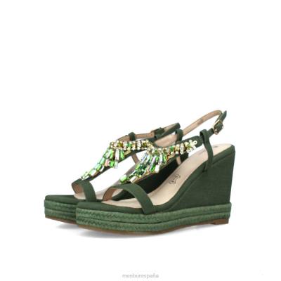 Menbur mujer belladama 204L3040 zapato casual elegante verde