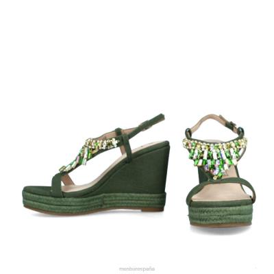 Menbur mujer belladama 204L3040 zapato casual elegante verde