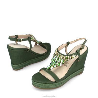 Menbur mujer belladama 204L3040 zapato casual elegante verde