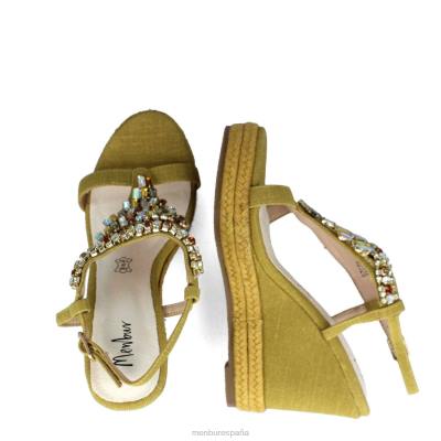 Menbur mujer belladama 204L3041 zapato casual elegante amarillo