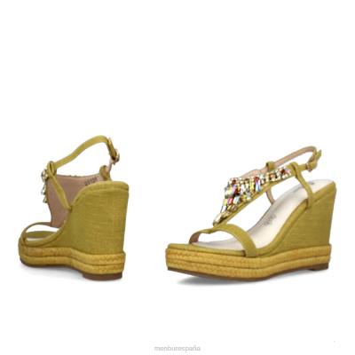 Menbur mujer belladama 204L3041 zapato casual elegante amarillo