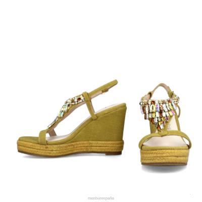 Menbur mujer belladama 204L3041 zapato casual elegante amarillo