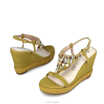 Menbur mujer belladama 204L3041 zapato casual elegante amarillo