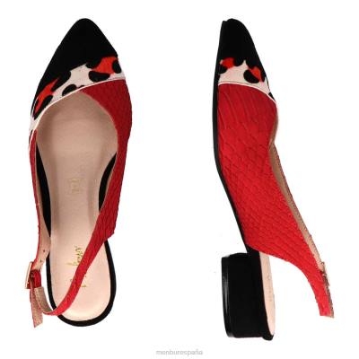 Menbur mujer berzano 204L3581 zapato casual elegante rojo