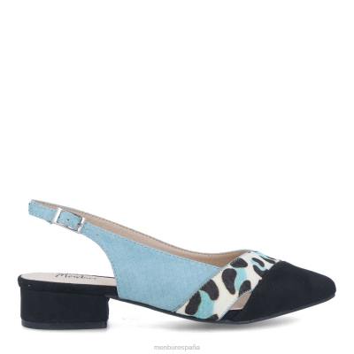 Menbur mujer berzano 204L500 zapato casual elegante azul claro