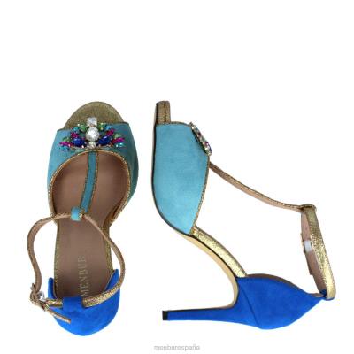 Menbur mujer biauzzo 204L3083 zapato casual elegante azul medio