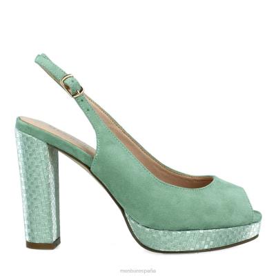 Menbur mujer bolabio 204L3199 zapato casual elegante verde