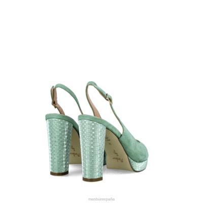 Menbur mujer bolabio 204L3199 zapato casual elegante verde