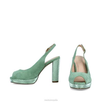 Menbur mujer bolabio 204L3199 zapato casual elegante verde