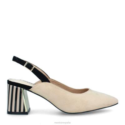 Menbur mujer bonavicina 204L227 zapato casual elegante beige