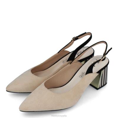 Menbur mujer bonavicina 204L227 zapato casual elegante beige