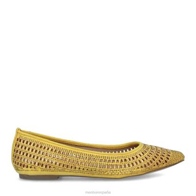 Menbur mujer bonorva 204L3261 zapato casual elegante amarillo